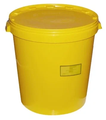 Бак для сбора отходов желтый, 35литров. 791