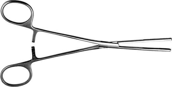 Зажим для клиновидной резекции легкого прямой, детский, 185 мм. Тб-З-141-1