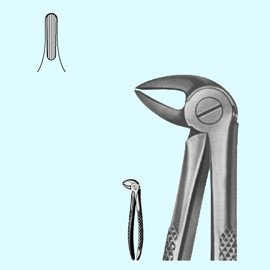 Щипцы для удаления корней зубов нижней челюсти, с широкими губками № 33. Вр-Щ-177