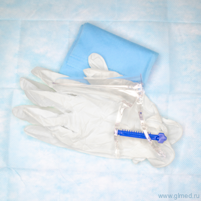 Набор гинекологический смотровой стерильный прозрачное зеркало №1 (перчатки, салфетка) (уп.100шт.)