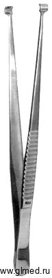Пинцет для захвата фаллопиевых труб (из набора для пластики фаллопиевых труб) ПС 188х6. Вр-П-37
