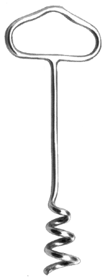 Штопор для захватывания фибромиом матки № 2, 170 мм. Тб-ШТ-2