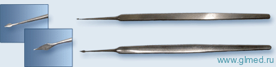Игла копьевидная для чистки лица, прямая, 125 мм. Тб-ИГ-5