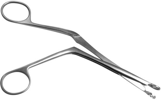 Щипцы для операций на носовой перегородке, изогнутые, 190 мм. Тб-Щ-9