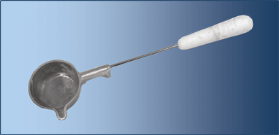 Ложка зуботехническая алюминиевая для разогревания легкоплавких сплавов
