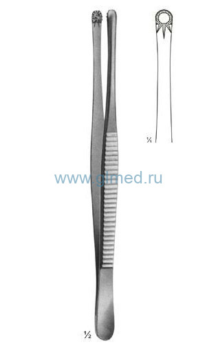 Пинцет зубчатолапчатый ПХи 150х5,5. П-15-380