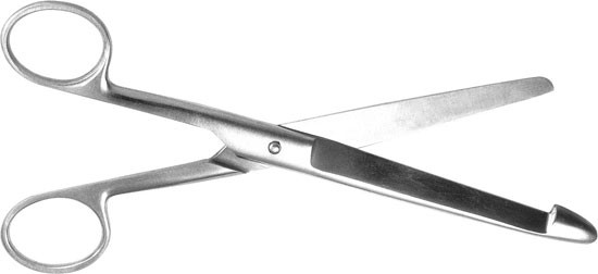 Ножницы анатомические кишечные, прямые, 205 мм. Тб-Н-1
