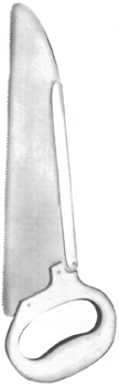Пила листовая с пластмассовой ручкой с полотнами из нержавеющей стали. Вр-П-167