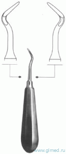 Элеватор зубной с двойным изгибом правый №1 НП. П-720-10